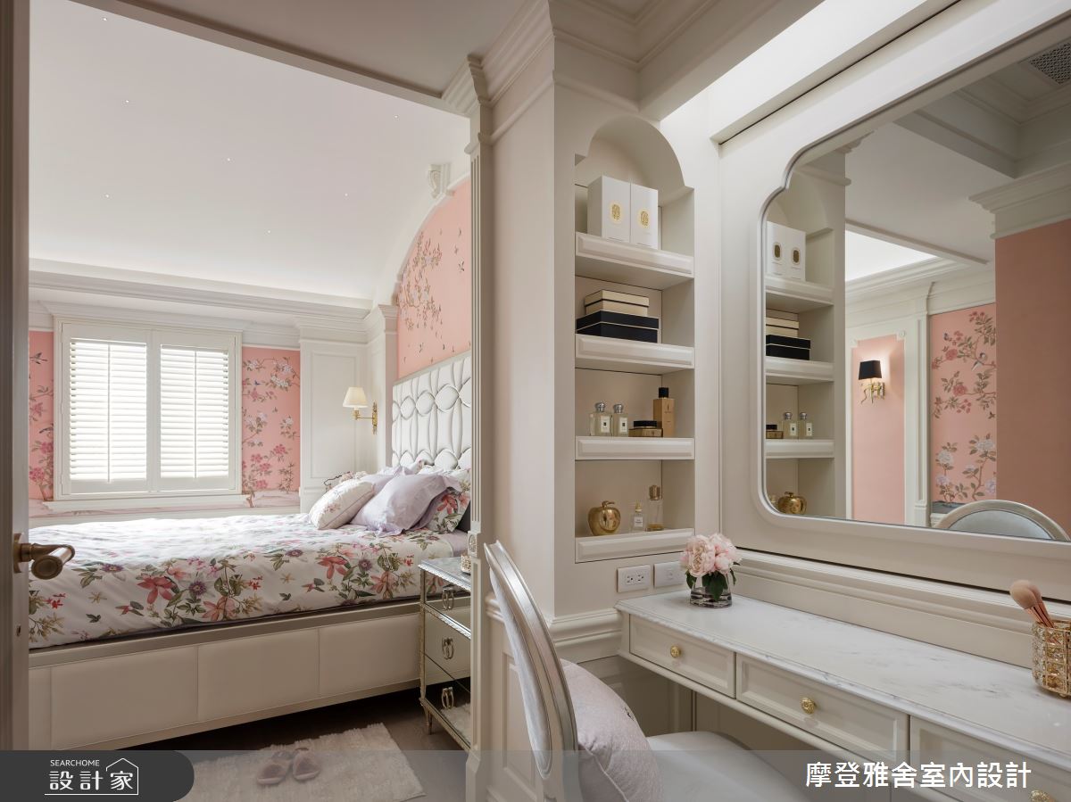 45坪老屋(16~30年)＿新古典臥室案例圖片＿摩登雅舍室內設計＿摩登雅舍_87老屋翻新法式輕洛可可風精品飯店宅之24