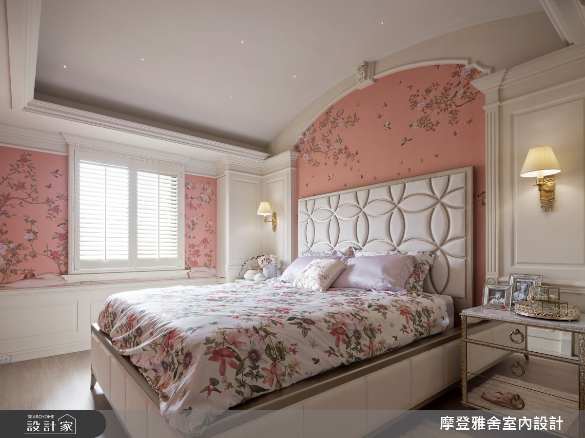45坪老屋(16~30年)＿新古典臥室案例圖片＿摩登雅舍室內設計＿摩登雅舍_87老屋翻新法式輕洛可可風精品飯店宅之25