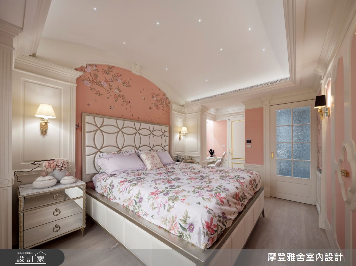 45坪老屋(16~30年)＿新古典臥室案例圖片＿摩登雅舍室內設計＿摩登雅舍_87老屋翻新法式輕洛可可風精品飯店宅之26
