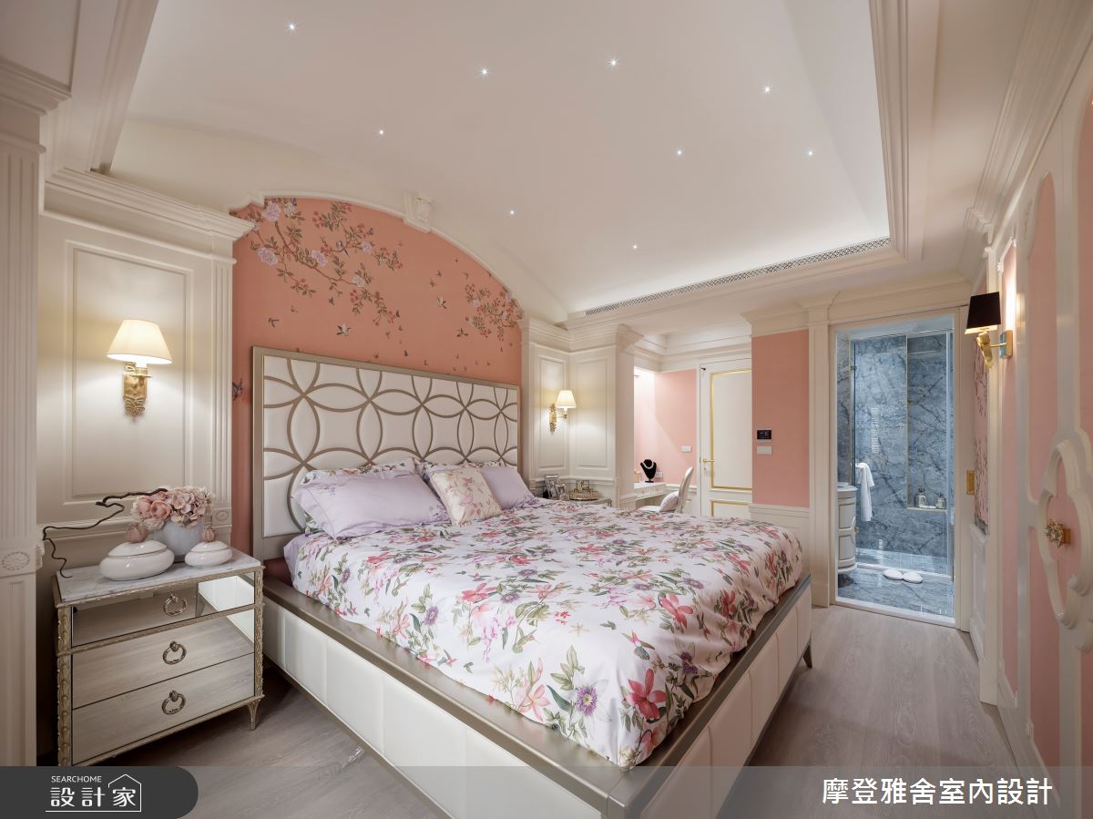 45坪老屋(16~30年)＿新古典臥室浴室案例圖片＿摩登雅舍室內設計＿摩登雅舍_87老屋翻新法式輕洛可可風精品飯店宅之27