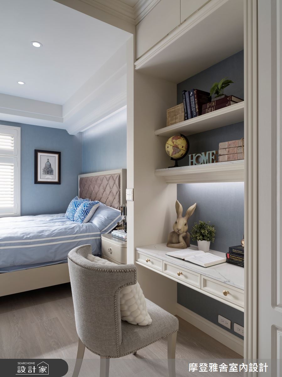 45坪老屋(16~30年)＿新古典臥室案例圖片＿摩登雅舍室內設計＿摩登雅舍_87老屋翻新法式輕洛可可風精品飯店宅之33