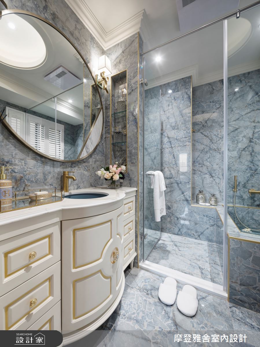 45坪老屋(16~30年)＿新古典浴室案例圖片＿摩登雅舍室內設計＿摩登雅舍_87老屋翻新法式輕洛可可風精品飯店宅之35