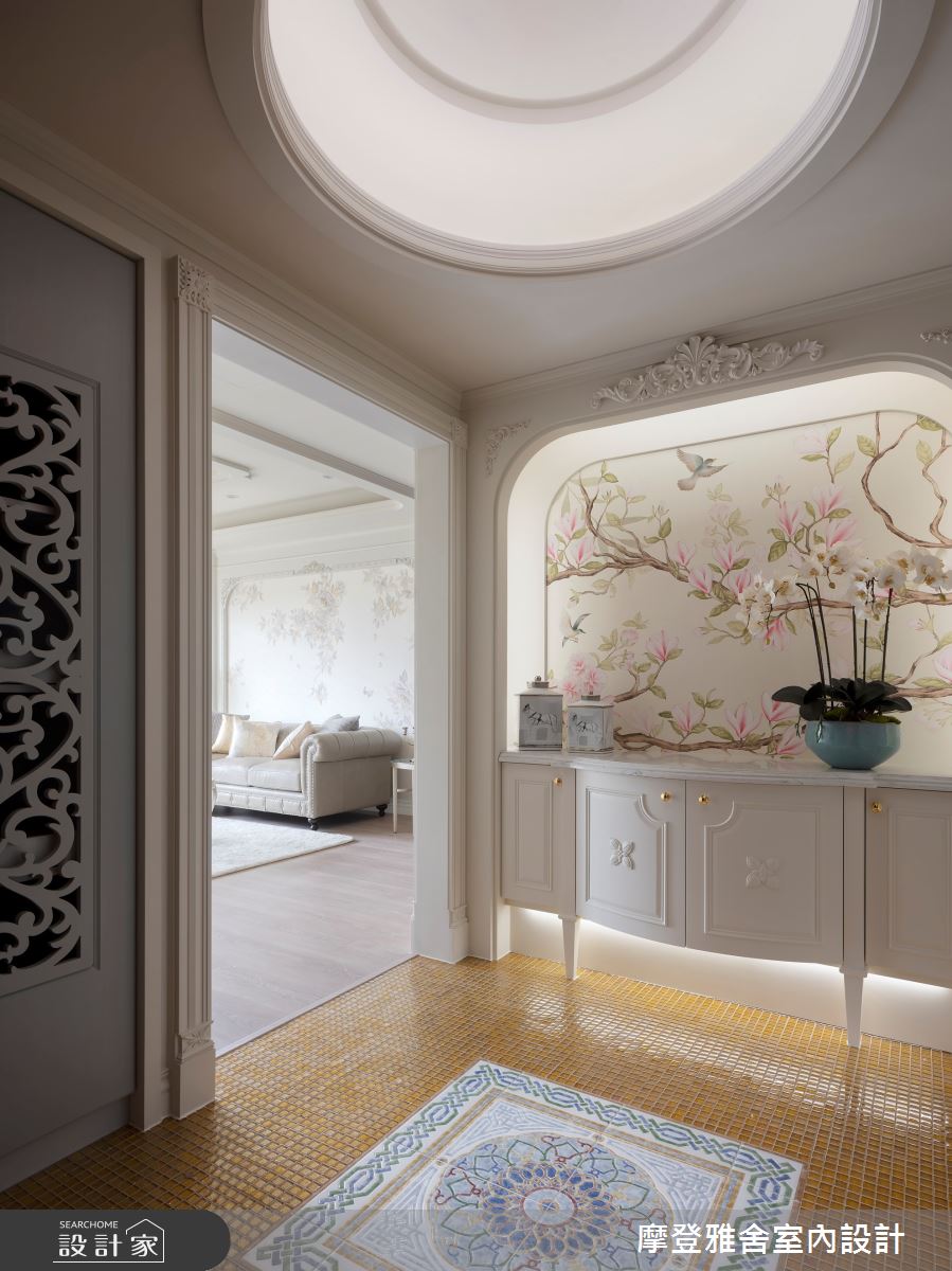 70坪中古屋(5~15年)＿新古典玄關案例圖片＿摩登雅舍室內設計＿摩登雅舍_89第5次合作 老屋翻新優雅新古典精品豪邸之2225