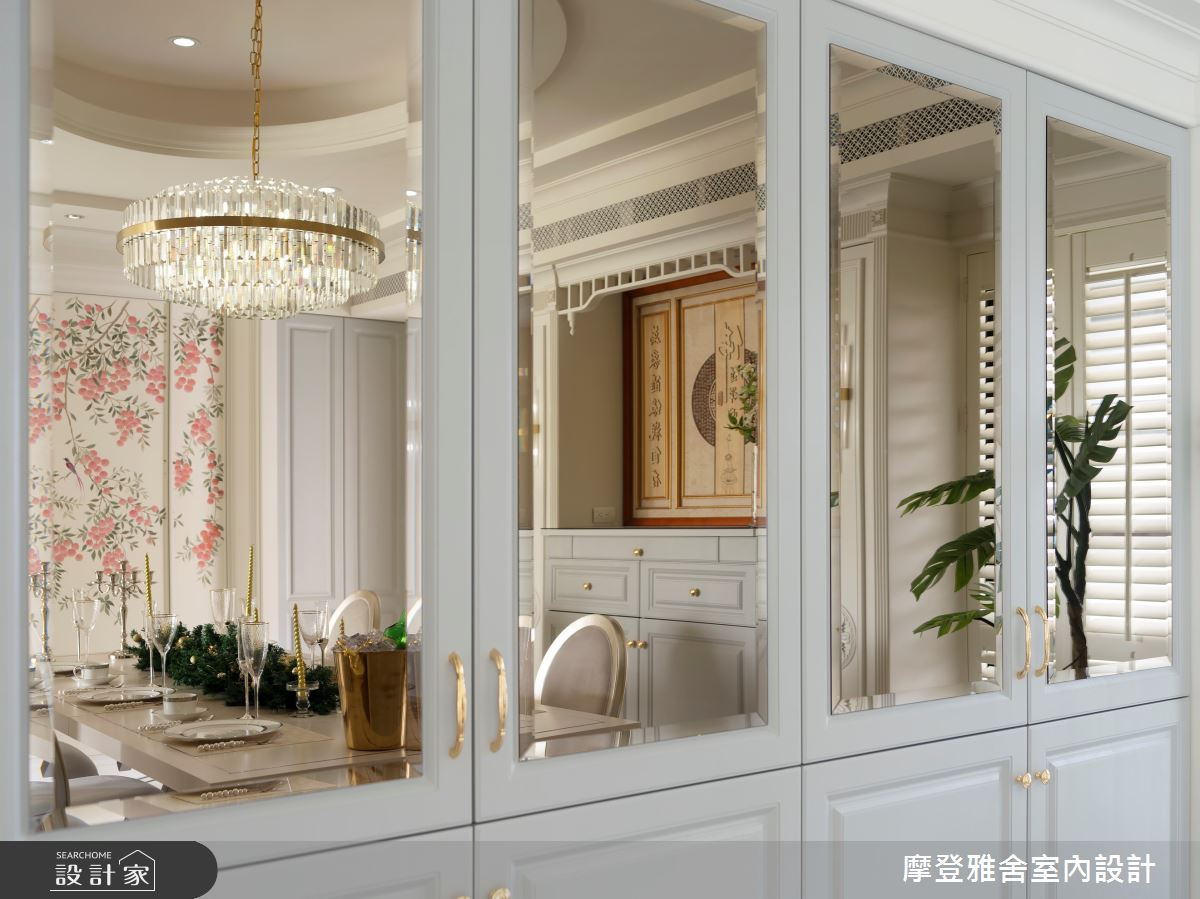 70坪中古屋(5~15年)＿新古典餐廳案例圖片＿摩登雅舍室內設計＿摩登雅舍_89第5次合作 老屋翻新優雅新古典精品豪邸之18