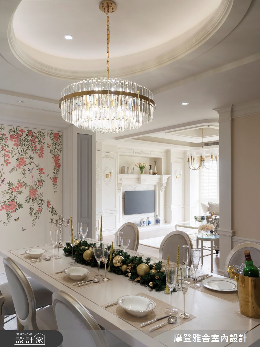 70坪中古屋(5~15年)＿新古典餐廳案例圖片＿摩登雅舍室內設計＿摩登雅舍_89第5次合作 老屋翻新優雅新古典精品豪邸之19