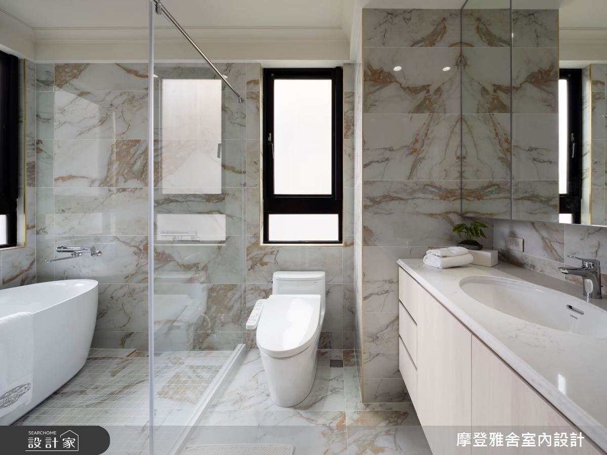70坪中古屋(5~15年)＿新古典浴室案例圖片＿摩登雅舍室內設計＿摩登雅舍_89第5次合作 老屋翻新優雅新古典精品豪邸之33