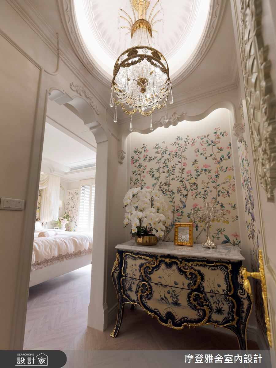 38坪新古屋(10年以下)＿維多利亞古典風格臥室案例圖片＿摩登雅舍室內設計＿摩登雅舍_91十年鐵粉夢想成真!盛世維多利亞風格宮廷豪邸之18