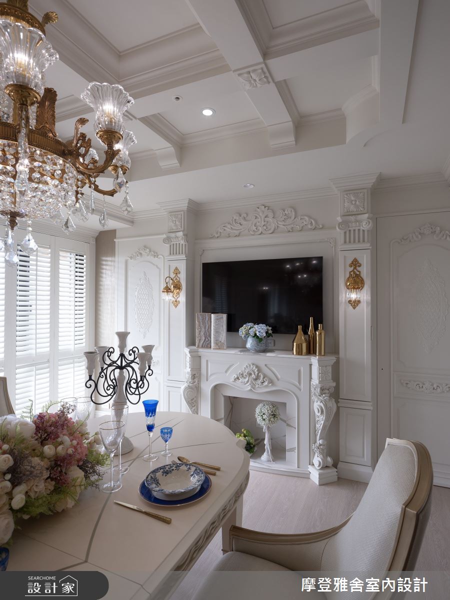 32坪新成屋(5年以下)＿新古典飯店風餐廳案例圖片＿摩登雅舍室內設計＿摩登雅舍_90第二次合作 古典X現代巴黎麗思卡爾頓風格招待所度假宅之28