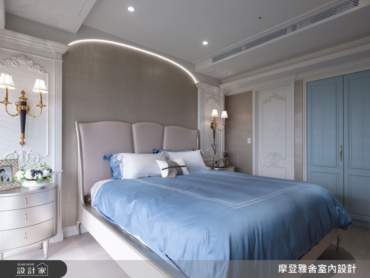 32坪新成屋(5年以下)＿新古典飯店風臥室案例圖片＿摩登雅舍室內設計＿摩登雅舍_90第二次合作 古典X現代巴黎麗思卡爾頓風格招待所度假宅之29