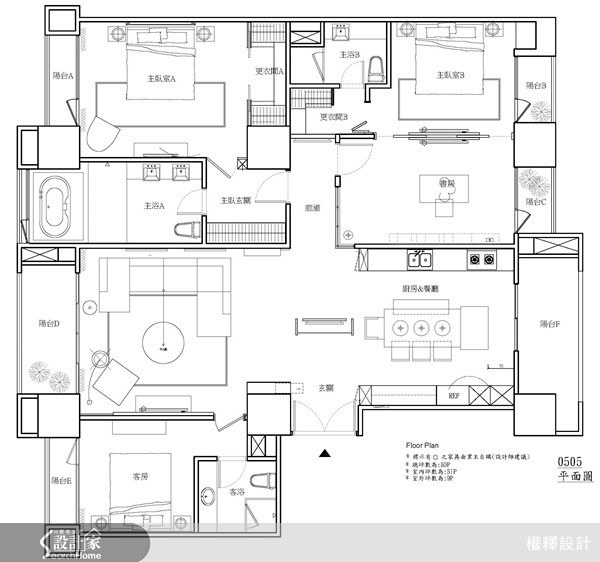 60坪新成屋(5年以下)＿現代風案例圖片＿權釋設計＿權釋_84之78