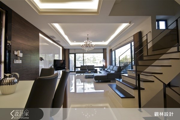 114坪新成屋(5年以下)＿現代風餐廳樓梯案例圖片＿觀林設計＿觀林_23之39