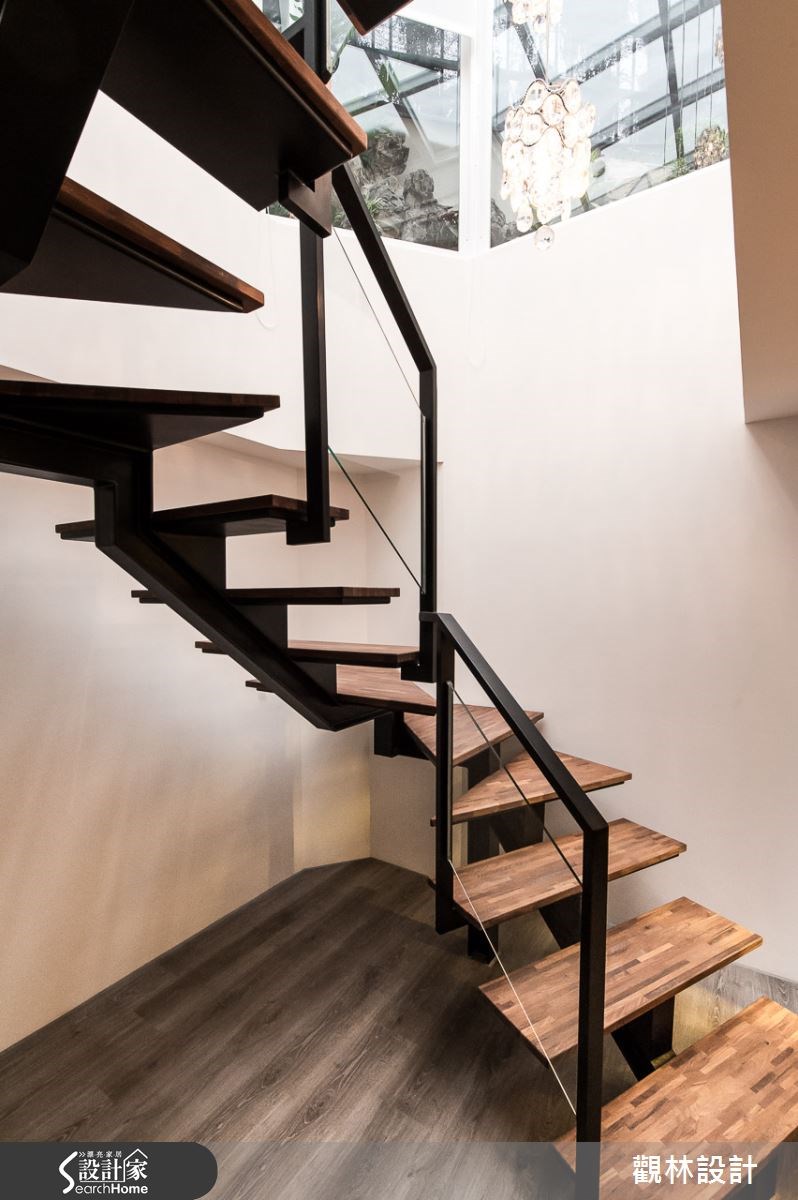 100坪老屋(16~30年)＿混搭風樓梯案例圖片＿觀林設計＿觀林_31之39