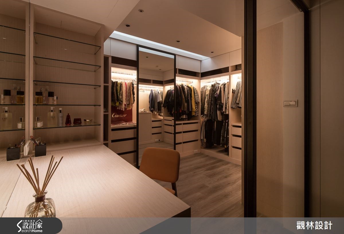 100坪老屋(16~30年)＿混搭風更衣間案例圖片＿觀林設計＿觀林_31之59