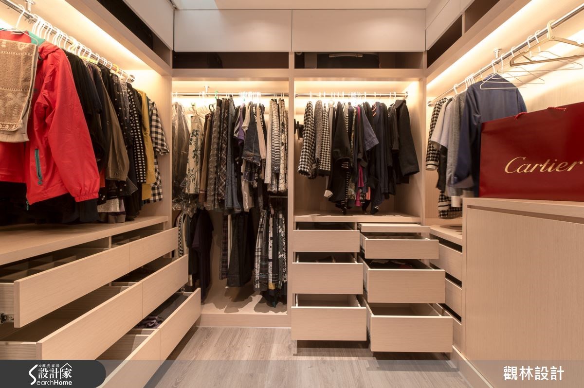 100坪老屋(16~30年)＿混搭風更衣間案例圖片＿觀林設計＿觀林_31之63