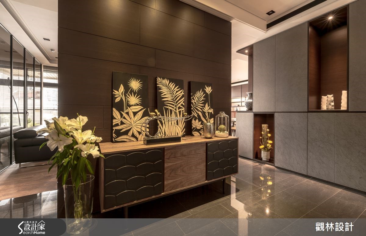 60坪新成屋(5年以下)＿休閒風玄關案例圖片＿觀林設計＿觀林_32之2