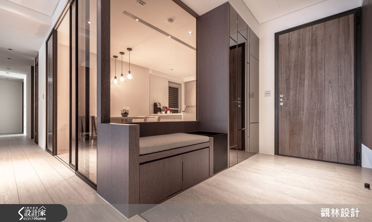 60坪新成屋(5年以下)＿簡約風玄關案例圖片＿觀林設計＿觀林_33之6