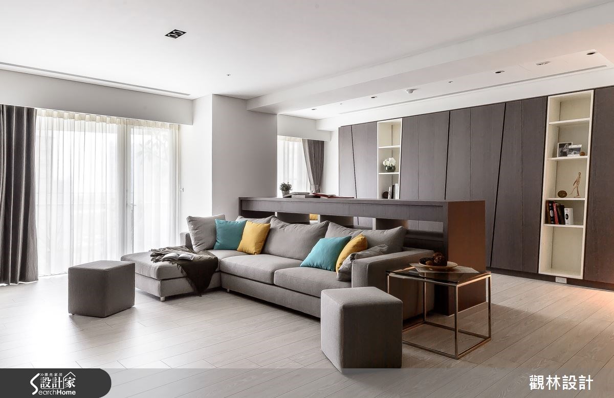 60坪新成屋(5年以下)＿簡約風客廳案例圖片＿觀林設計＿觀林_33之12