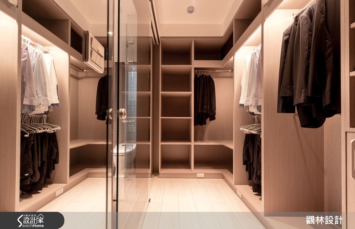 60坪新成屋(5年以下)＿簡約風更衣間案例圖片＿觀林設計＿觀林_33之24