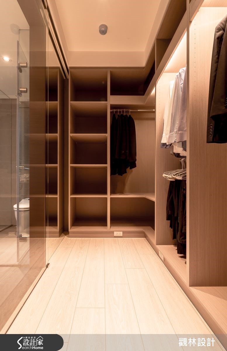 60坪新成屋(5年以下)＿簡約風更衣間案例圖片＿觀林設計＿觀林_33之25