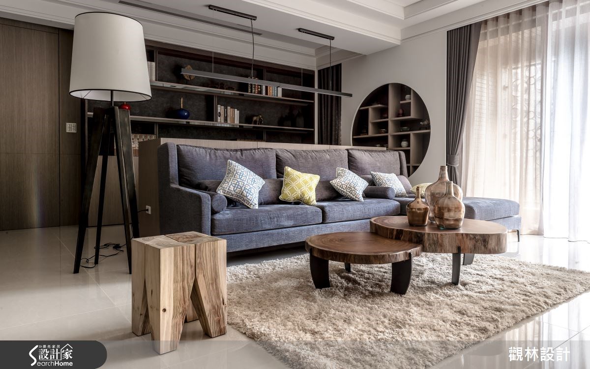 46坪新成屋(5年以下)＿混搭風客廳案例圖片＿觀林設計＿觀林_34之5