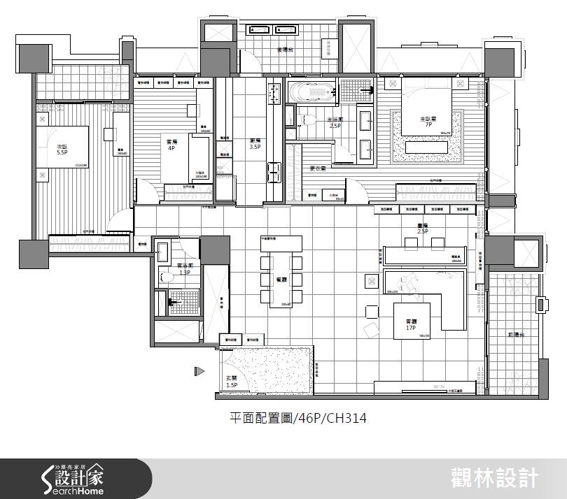 46坪新成屋(5年以下)＿混搭風案例圖片＿觀林設計＿觀林_34之19