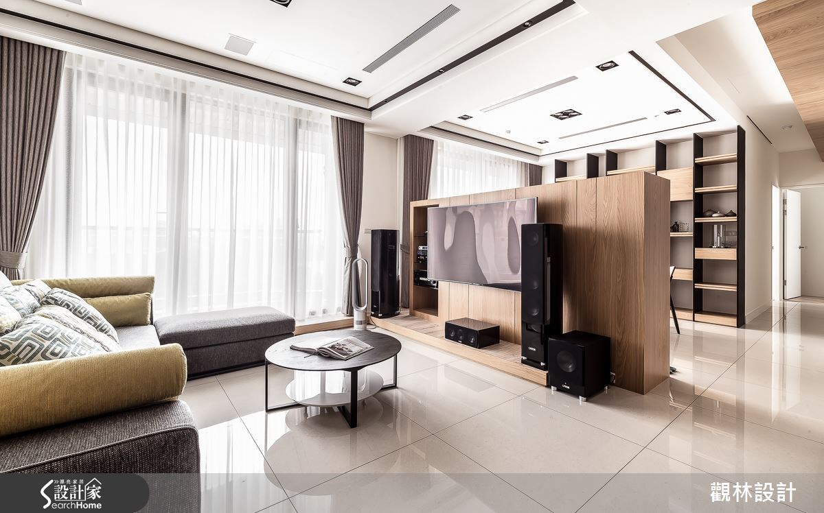 40坪新成屋(5年以下)＿休閒風客廳案例圖片＿觀林設計＿觀林_35之4