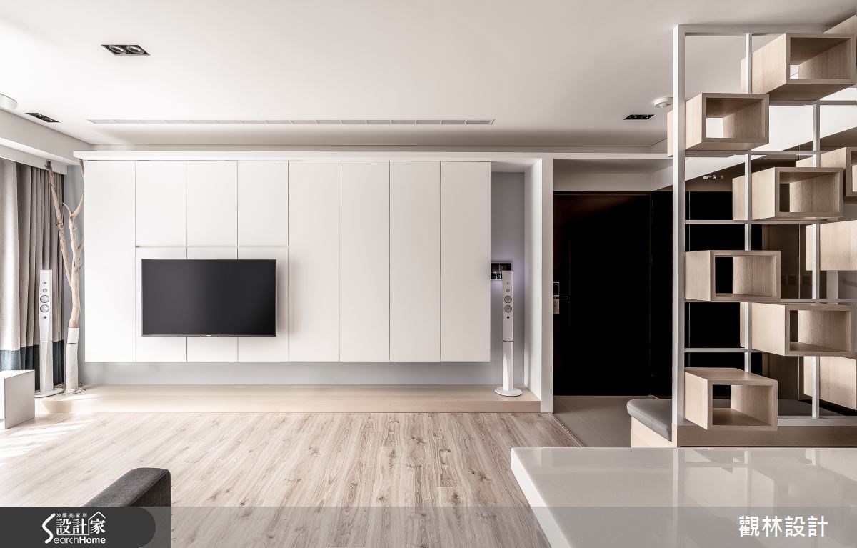 24坪新成屋(5年以下)＿休閒風客廳案例圖片＿觀林設計＿觀林_36之1