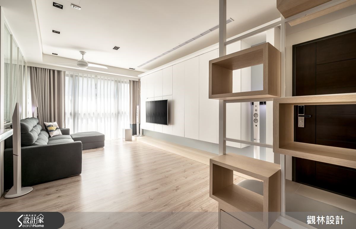 24坪新成屋(5年以下)＿休閒風客廳案例圖片＿觀林設計＿觀林_36之4