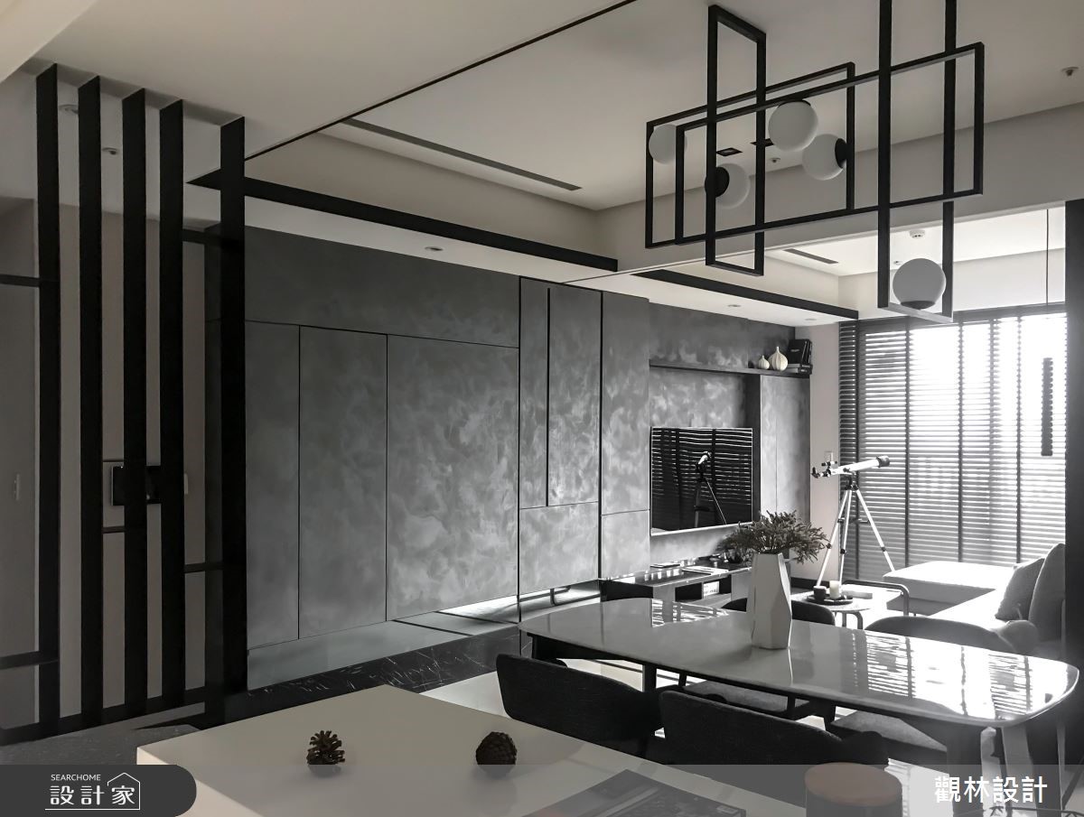 24坪新成屋(5年以下)＿現代風客廳餐廳吧檯案例圖片＿觀林設計＿觀林_48之4