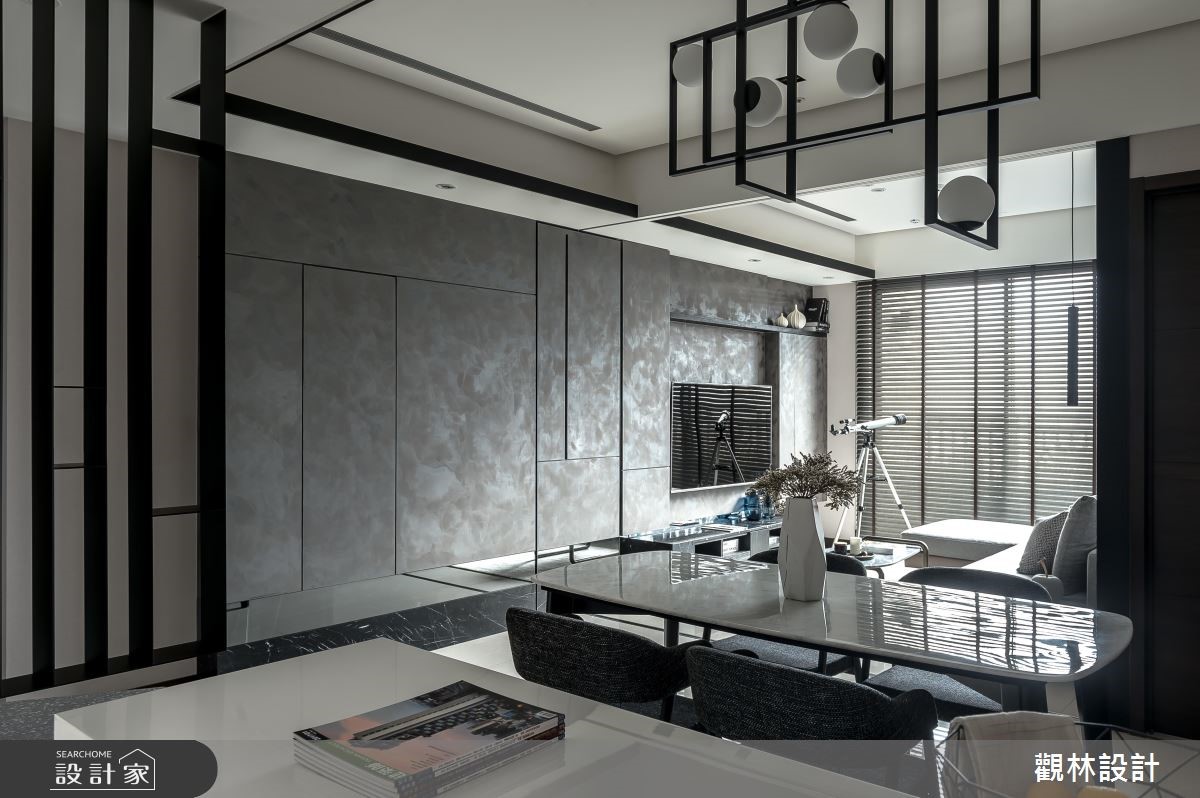 24坪新成屋(5年以下)＿現代風客廳餐廳吧檯案例圖片＿觀林設計＿觀林_48之5