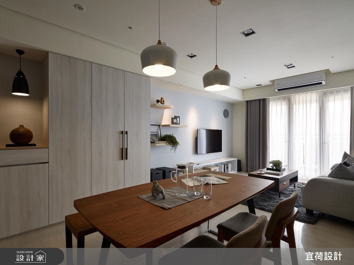 30坪新成屋(5年以下)＿北歐風客廳餐廳案例圖片＿宜荷設計＿宜荷_品生活之5