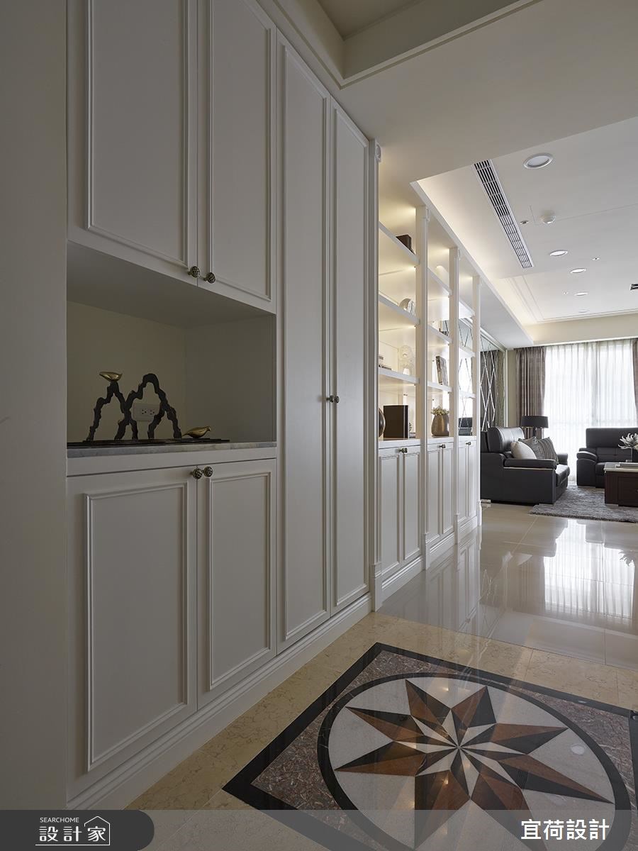 36坪新成屋(5年以下)＿新古典玄關客廳案例圖片＿宜荷設計＿宜荷_寧靜之2