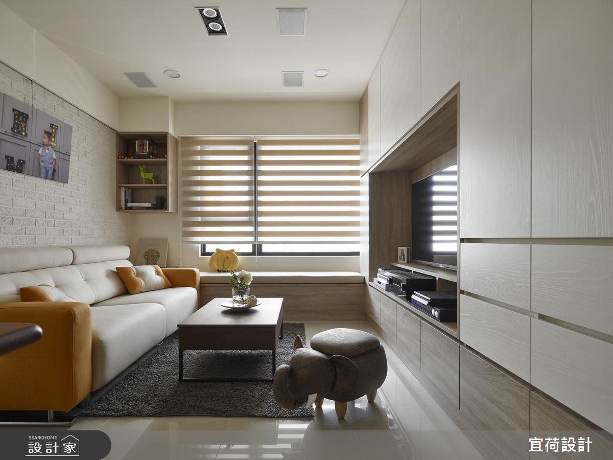 24坪新成屋(5年以下)＿北歐風客廳案例圖片＿宜荷設計＿宜荷_童話。童畫之4