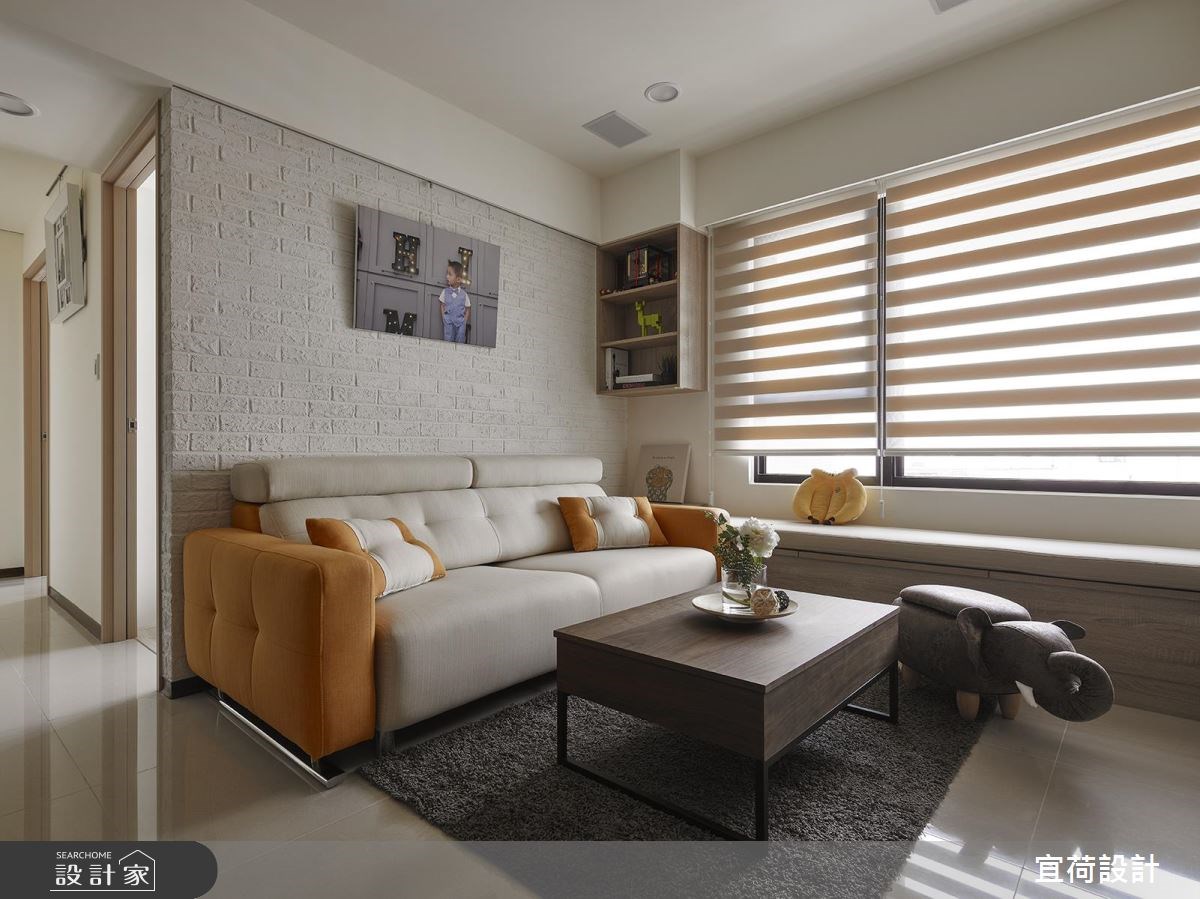 24坪新成屋(5年以下)＿北歐風客廳案例圖片＿宜荷設計＿宜荷_童話。童畫之6