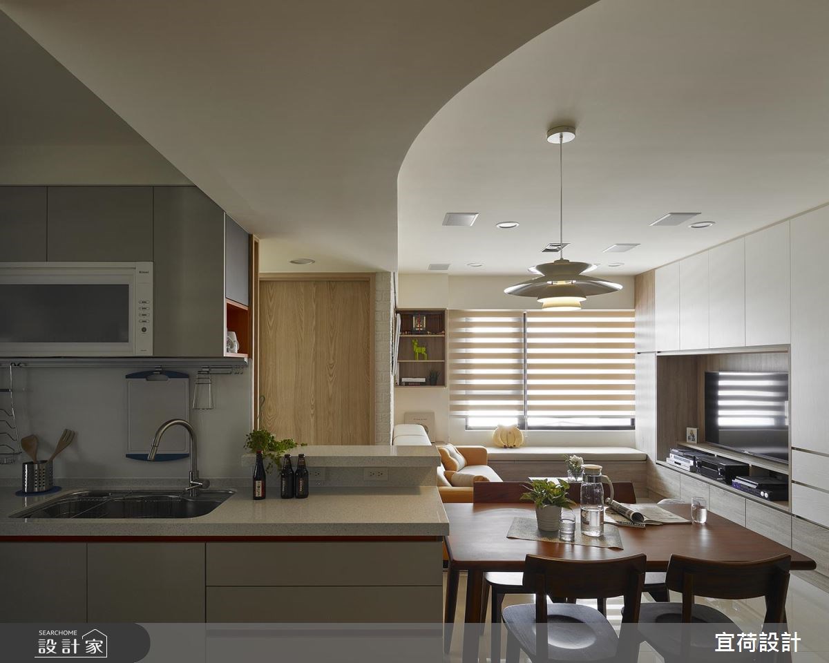 24坪新成屋(5年以下)＿北歐風客廳餐廳廚房案例圖片＿宜荷設計＿宜荷_童話。童畫之12