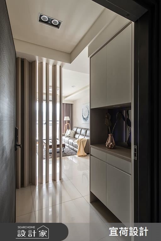 25坪新成屋(5年以下)＿休閒風玄關案例圖片＿宜荷設計＿宜荷_呼吸之2