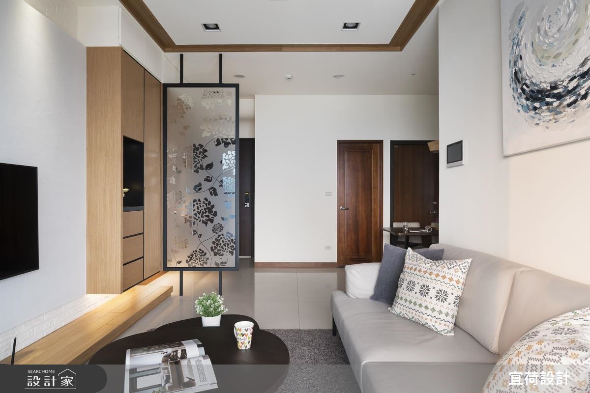 25坪新成屋(5年以下)＿休閒風客廳案例圖片＿宜荷設計＿宜荷_蘊意之8