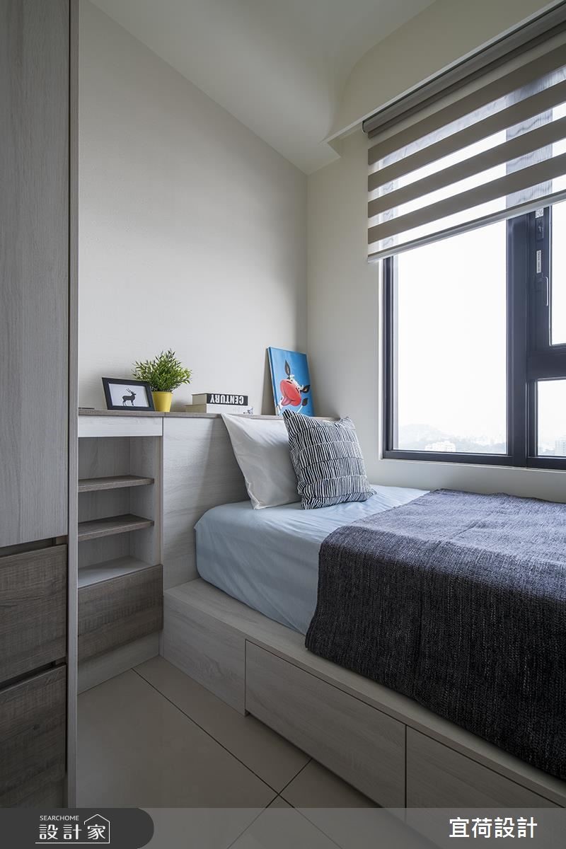 25坪新成屋(5年以下)＿休閒風臥室案例圖片＿宜荷設計＿宜荷_蘊意之22