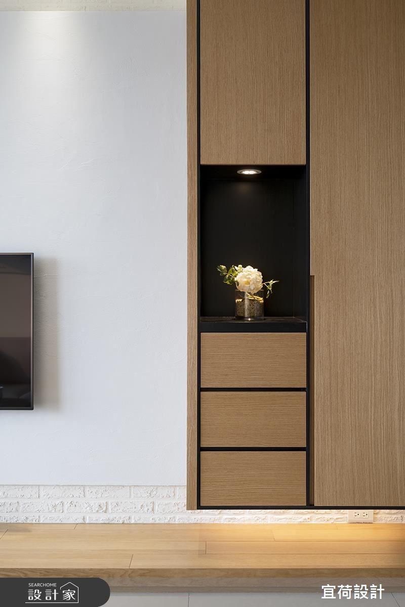 25坪新成屋(5年以下)＿休閒風客廳案例圖片＿宜荷設計＿宜荷_蘊意之12