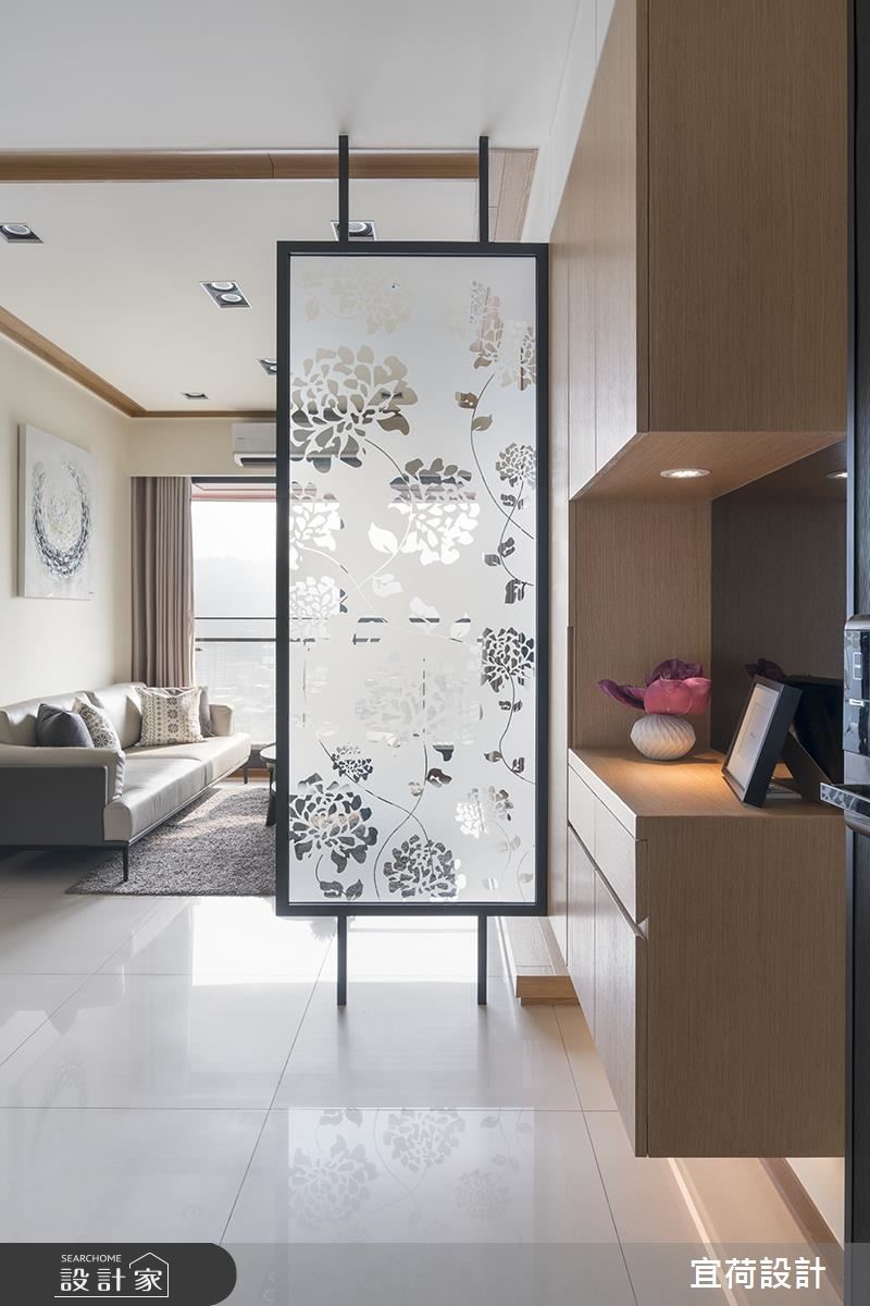 25坪新成屋(5年以下)＿休閒風玄關案例圖片＿宜荷設計＿宜荷_蘊意之1