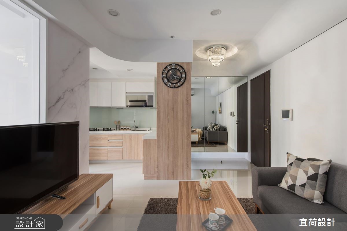 15坪新成屋(5年以下)＿簡約風客廳案例圖片＿宜荷設計＿宜荷_日光有約之10