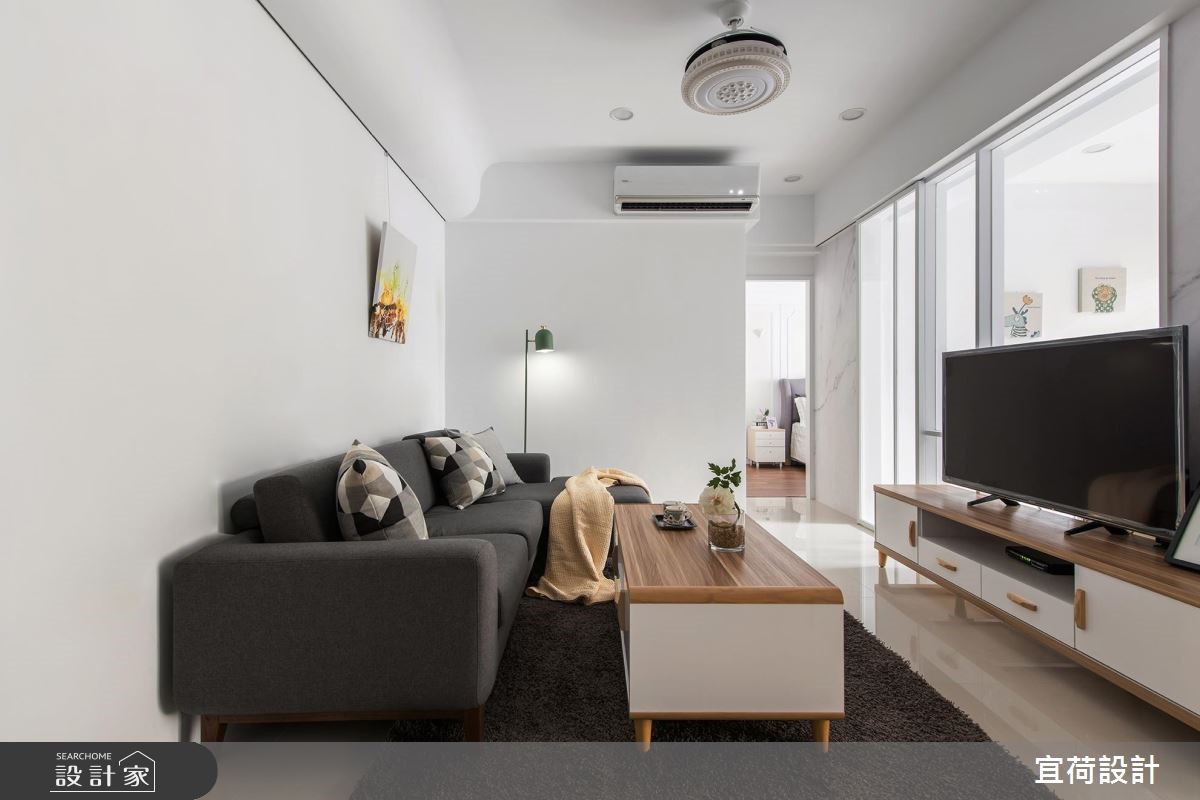 15坪新成屋(5年以下)＿簡約風客廳案例圖片＿宜荷設計＿宜荷_日光有約之7