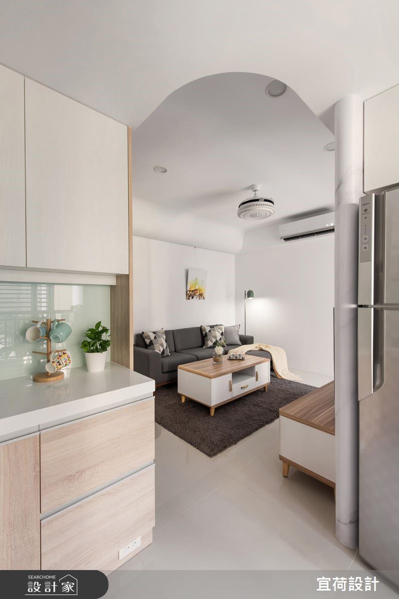 15坪新成屋(5年以下)＿簡約風廚房案例圖片＿宜荷設計＿宜荷_日光有約之11