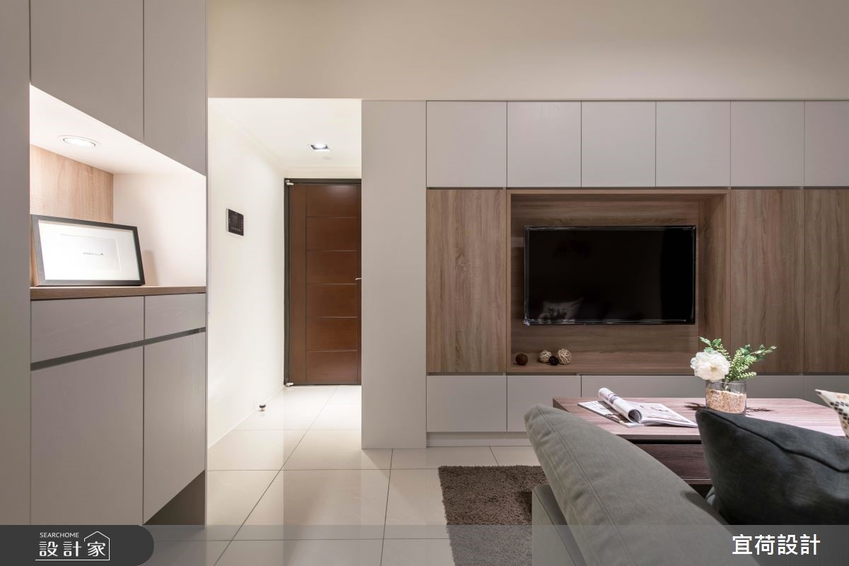 14坪新成屋(5年以下)＿簡約風客廳案例圖片＿宜荷設計＿宜荷_小幸福之3