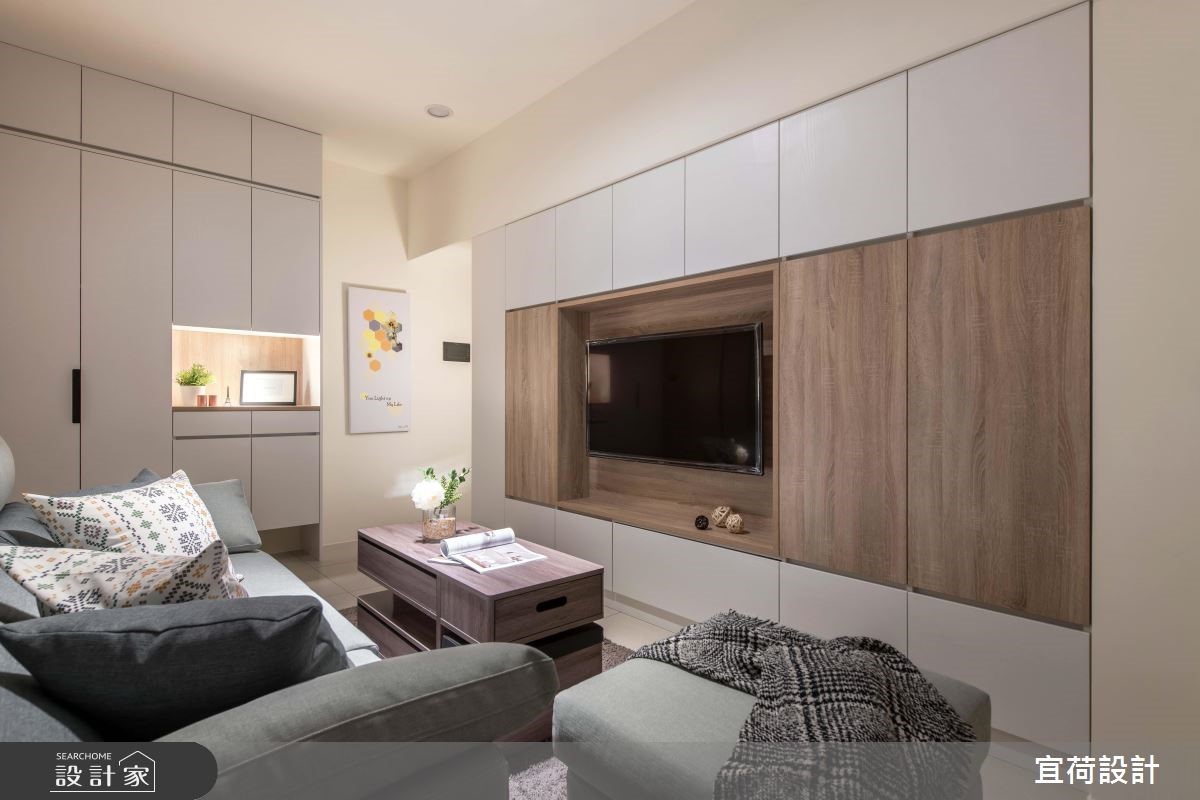 14坪新成屋(5年以下)＿簡約風客廳案例圖片＿宜荷設計＿宜荷_小幸福之6