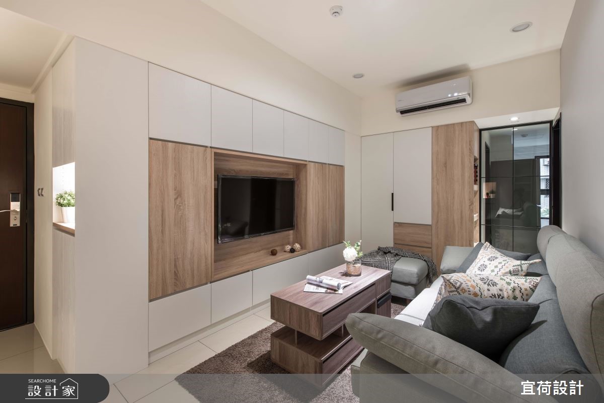 14坪新成屋(5年以下)＿簡約風客廳案例圖片＿宜荷設計＿宜荷_小幸福之4