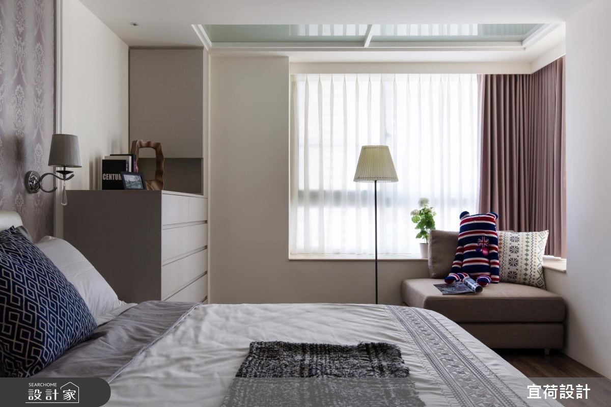 38坪新成屋(5年以下)＿休閒風臥室案例圖片＿宜荷設計＿宜荷_歲月靜好之14