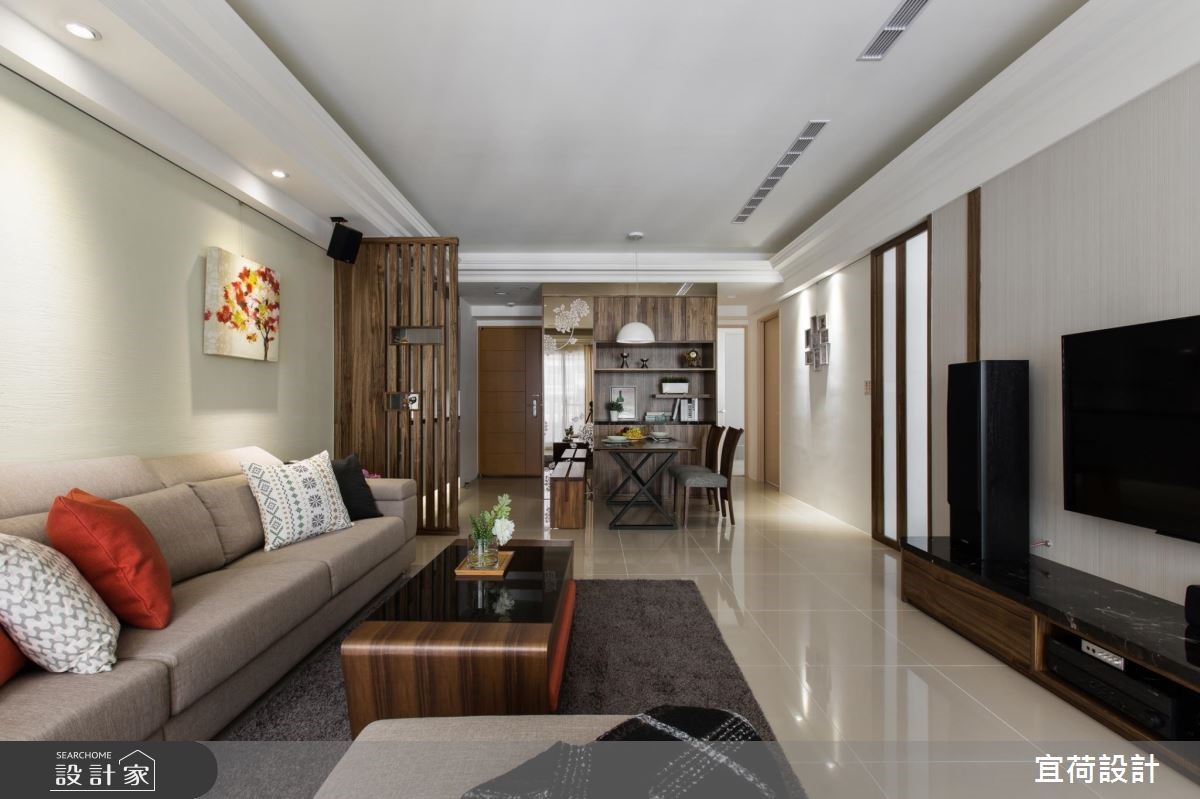 38坪新成屋(5年以下)＿休閒風客廳案例圖片＿宜荷設計＿宜荷_歲月靜好之9
