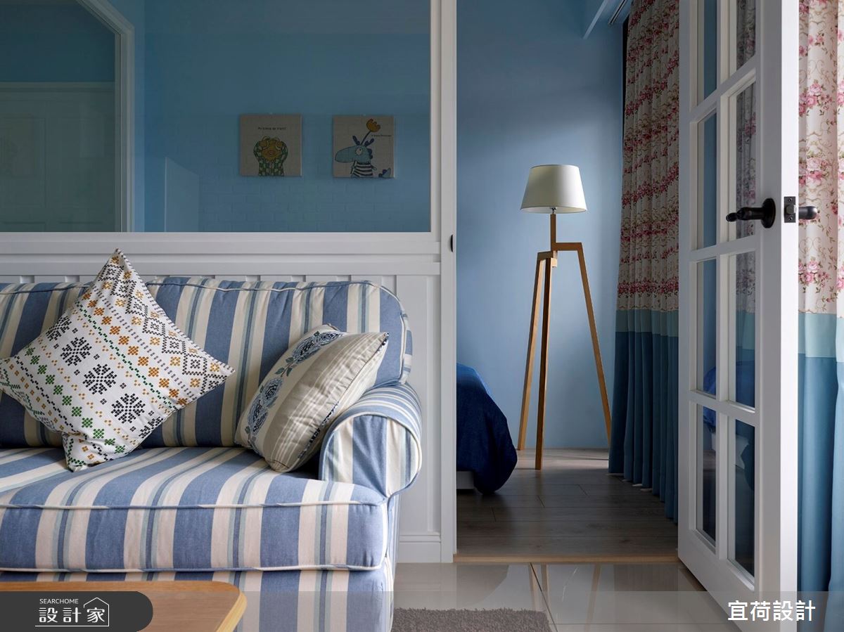10坪新成屋(5年以下)＿美式鄉村風客廳案例圖片＿宜荷設計＿宜荷_OCEAN之6