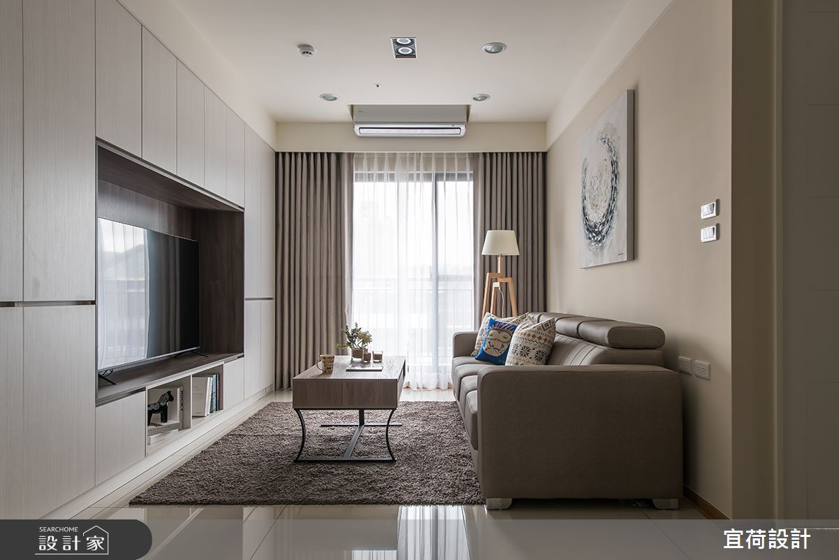 32坪預售屋＿現代風客廳案例圖片＿宜荷設計＿宜荷_漫調之5